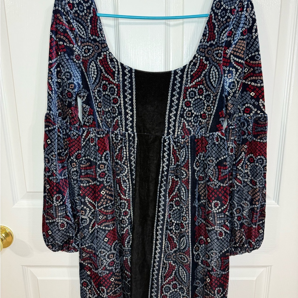Free People Multicolor Patterned Mini Dress - Picture 6 of 8